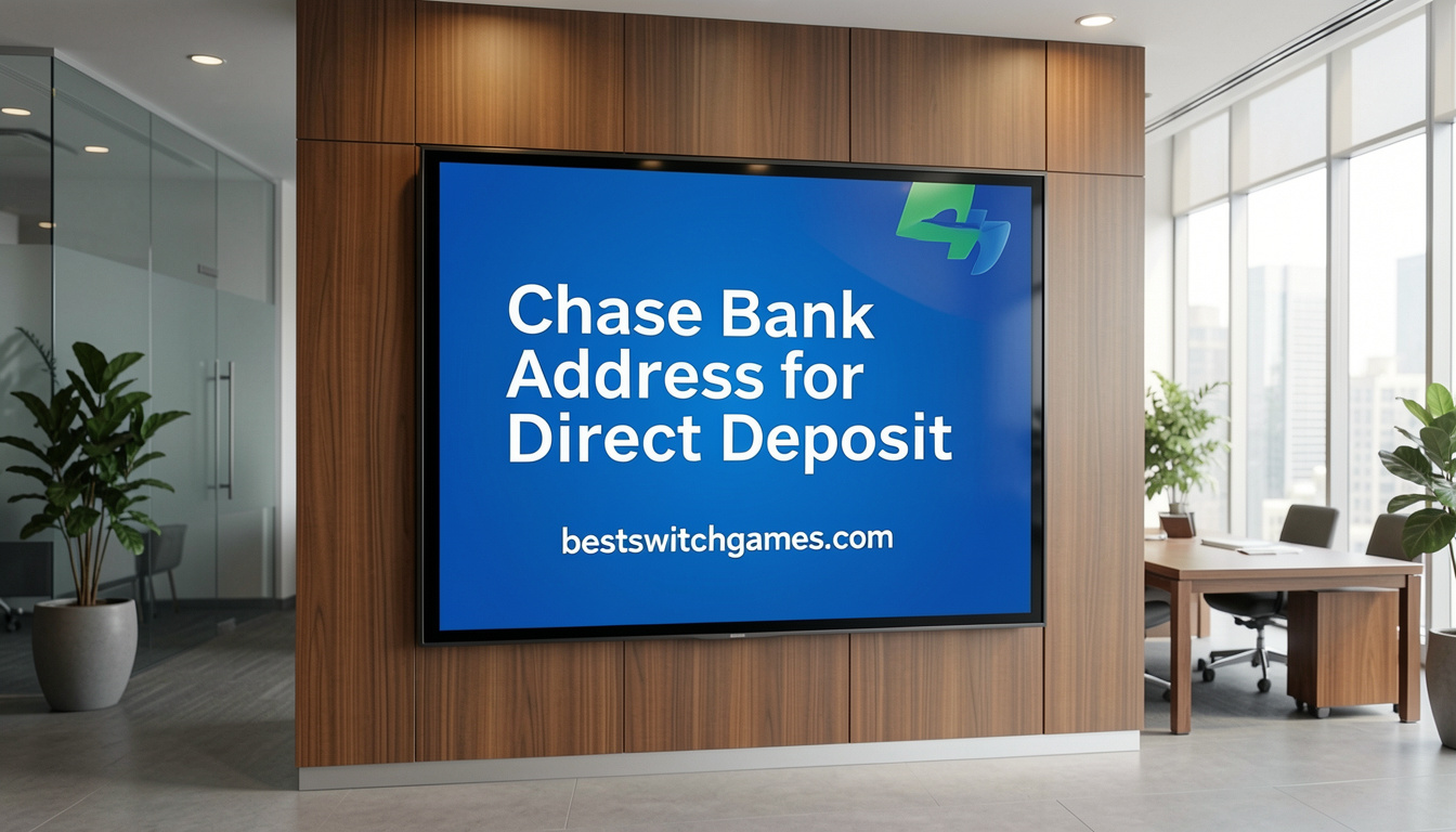 Chase Bank Address for Direct Deposit